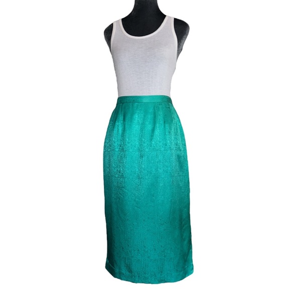 Vintage Adrianna Papell 100% silk two piece  set business or special occasion - Picture 2 of 7